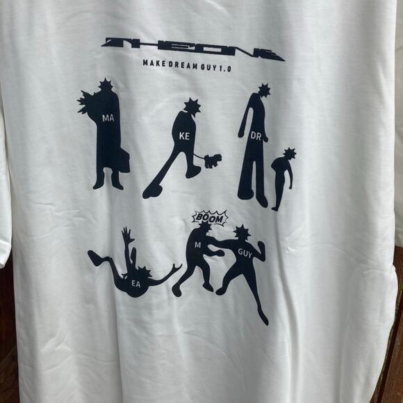 Make Dream Guy Mens Size XXL White Crewneck T-Shirt Deadstock The One 1.0 - Picture 4 of 9